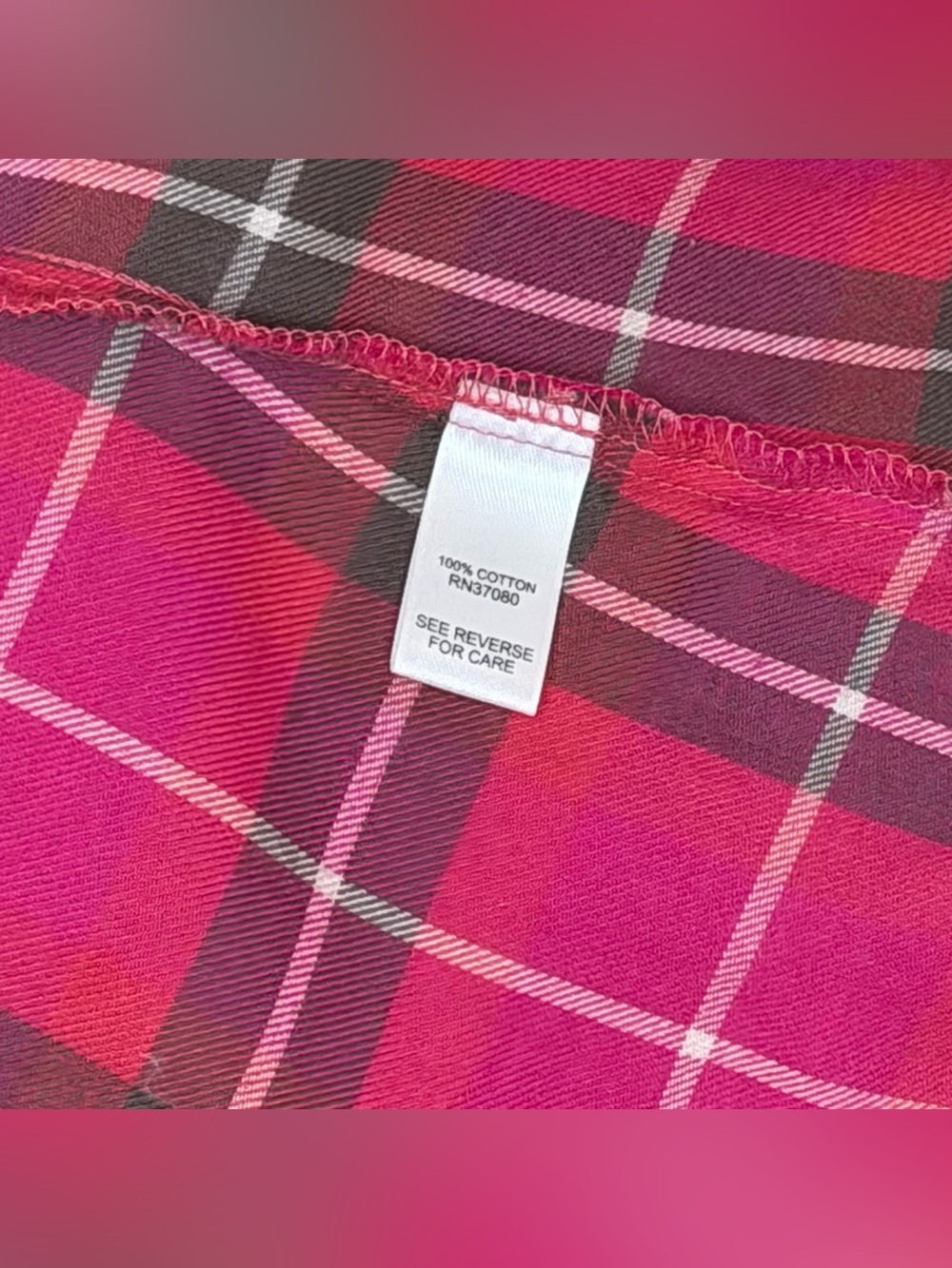 Cato Women’s Medium Pink Plaid Zip Front Shirt Jacket Studded Western Top - Picture 8 of 8